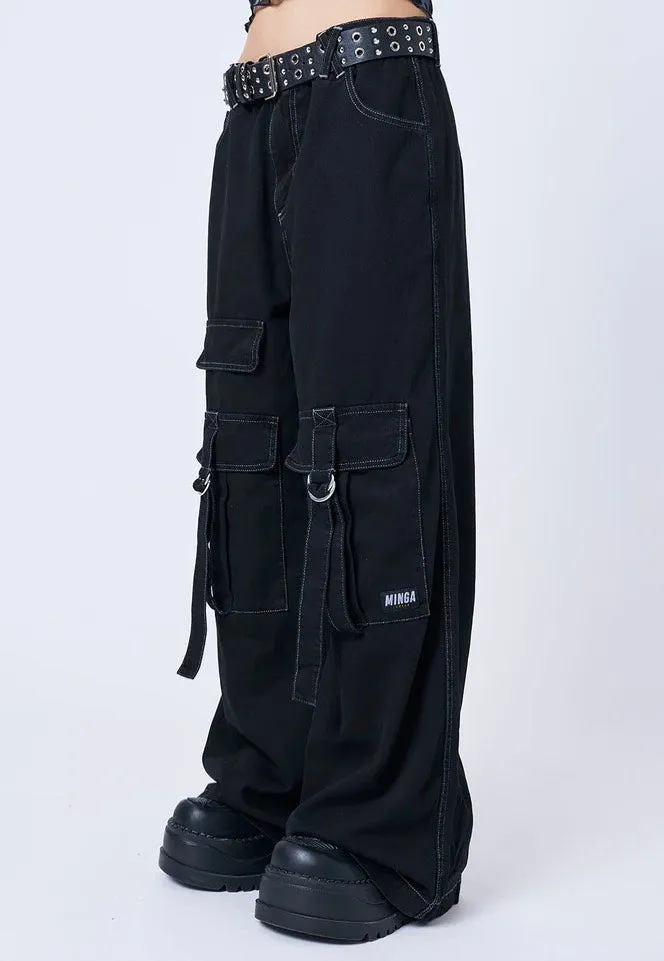 Impericon Tyra Black Utility Pockets Hose schwarz