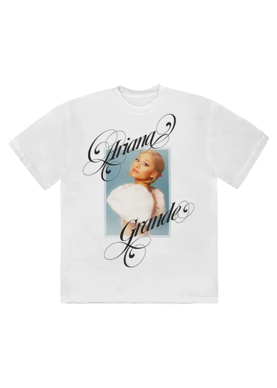 Ariana Grande AG Photo T-Shirt mit Backprint
