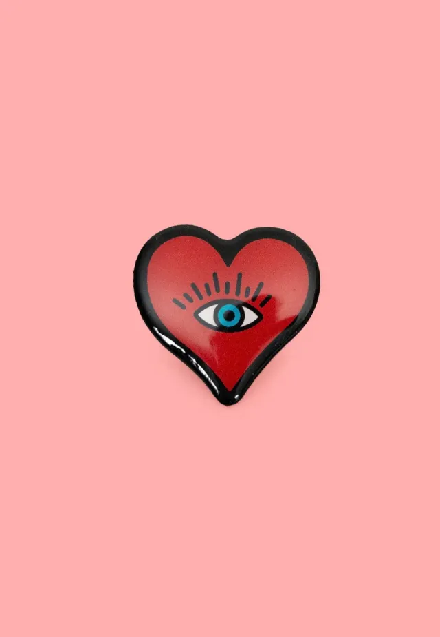 Impericon Heart Multi Pin Onesize rot Emaille