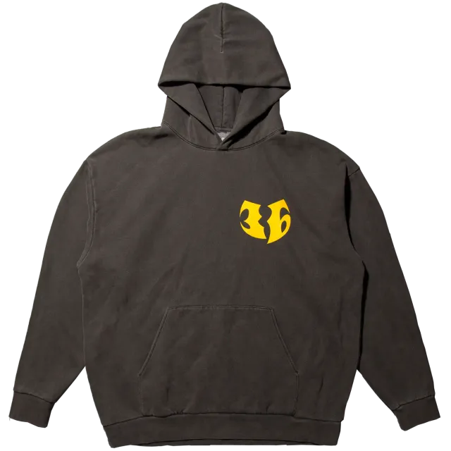 Wu-Tang 36 Logo Hoodie Kapuzenpulli schwarz
