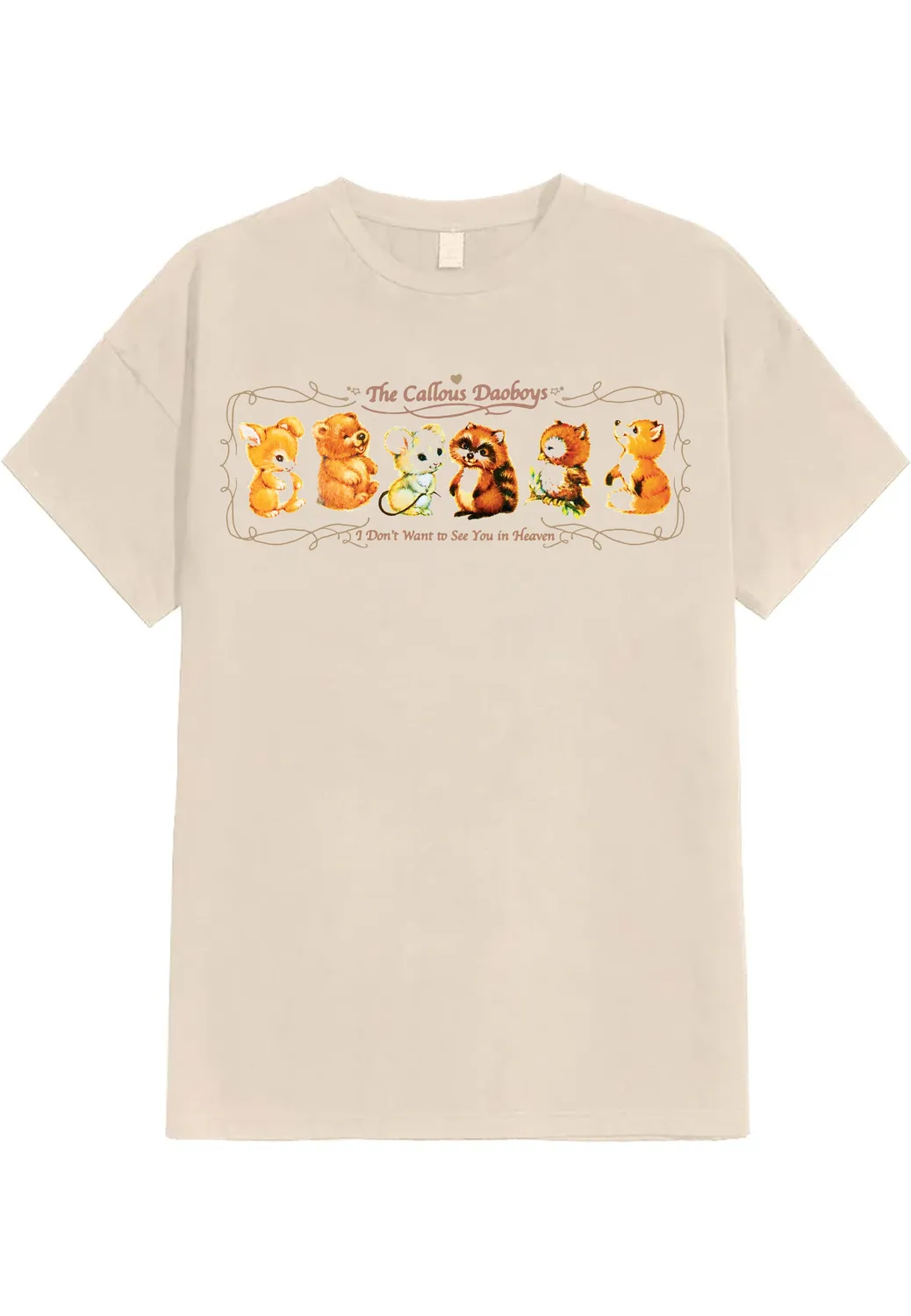Impericon Sweetie Sticker Sand T-Shirt beige S-3XL
