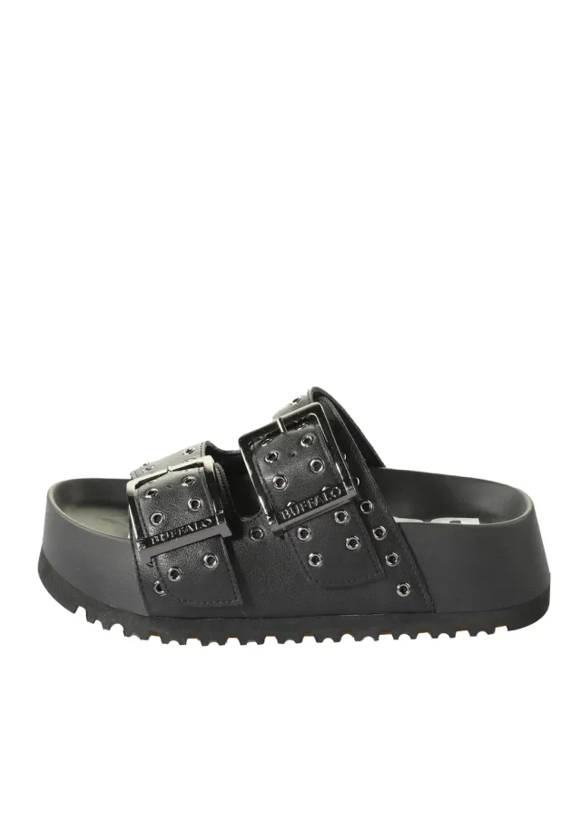 Impericon Jane Ari Riv Vegan Nappa Sandalen Schwarz vegan