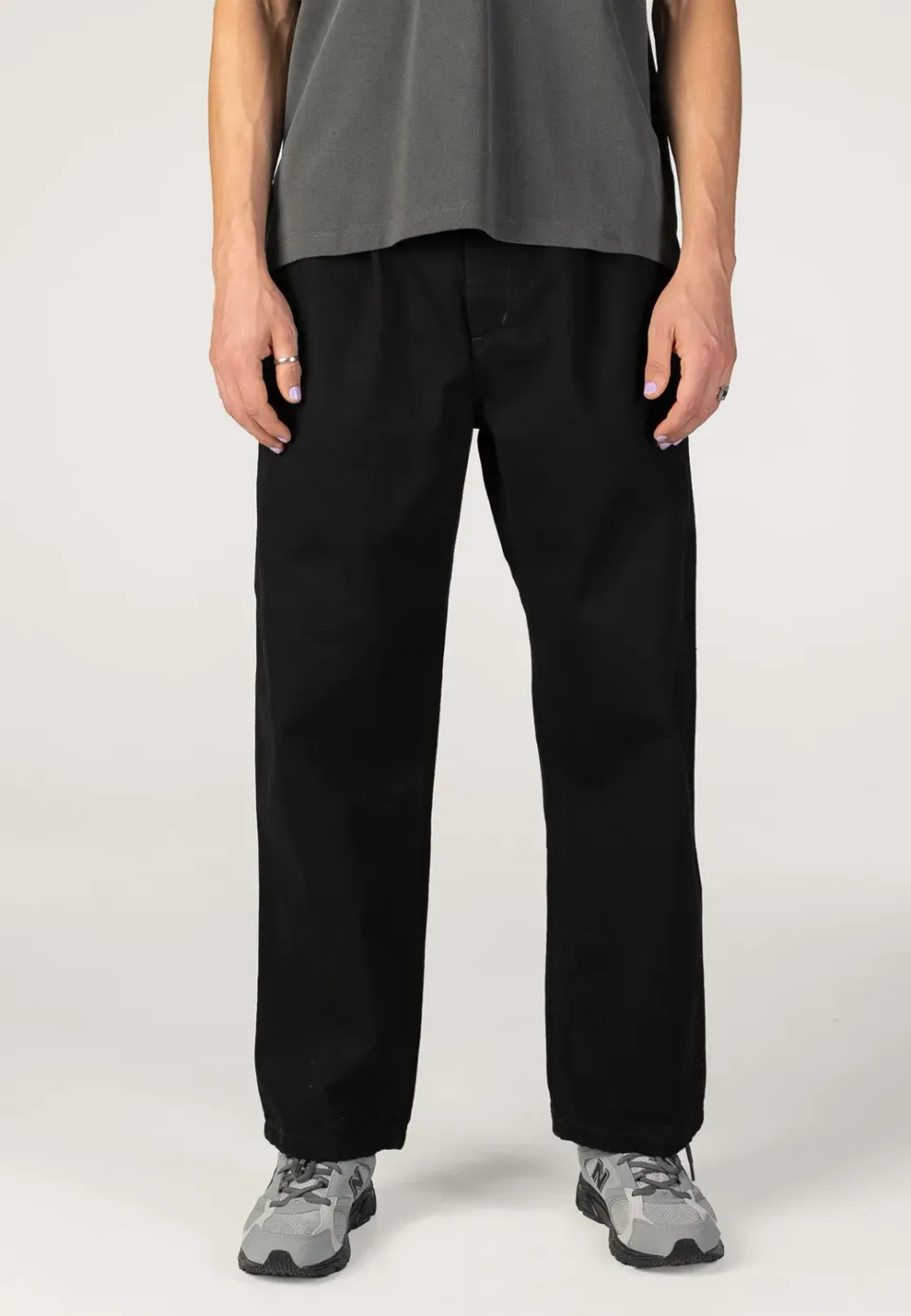 Impericon Jace Rinsed Black Jeans schwarz Tapered Fit