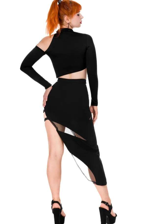 Impericon Delaney Asymmetric Rock Schwarz Split