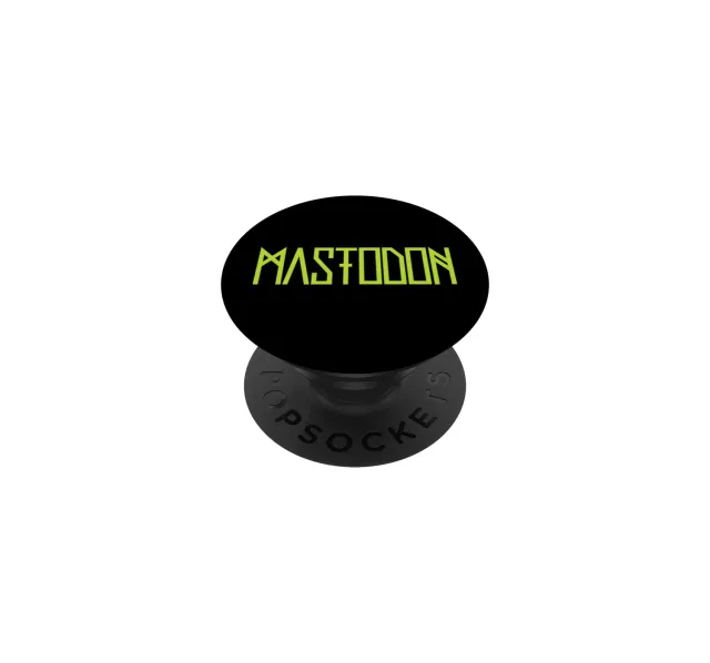 Mastodon Neon Green Logo PopGrip klebend offiziell