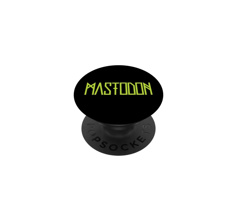 Mastodon Neon Green Logo PopGrip klebend offiziell