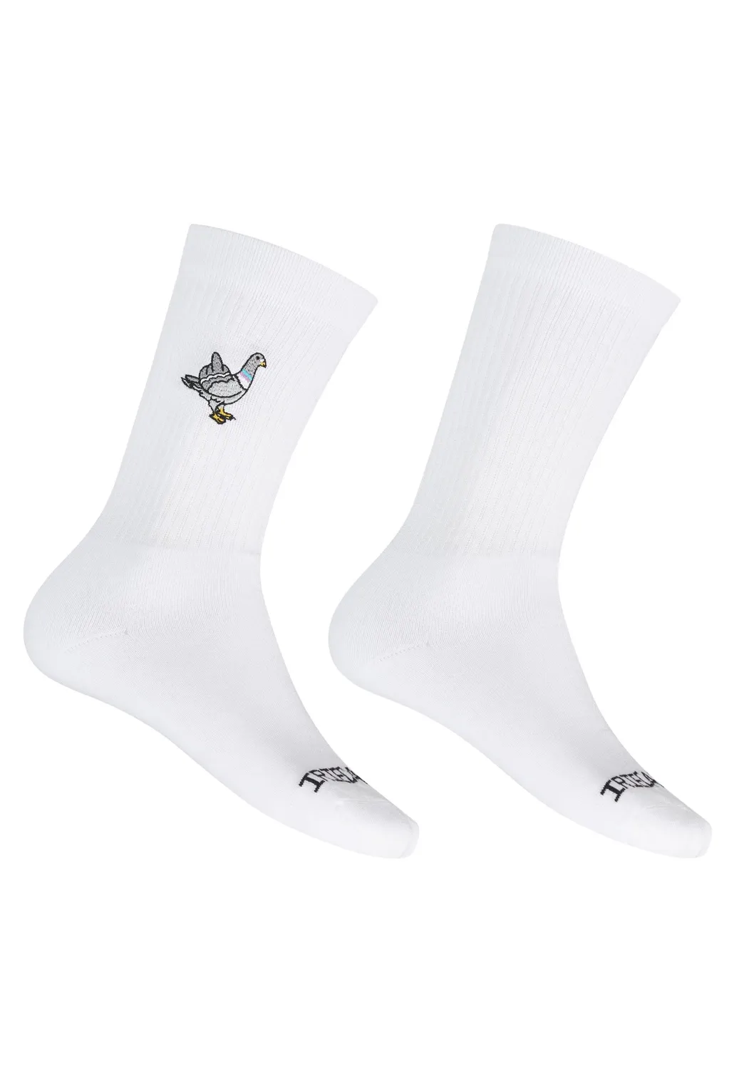 Impericon Pigeon Finger White Socken Weiß vegan