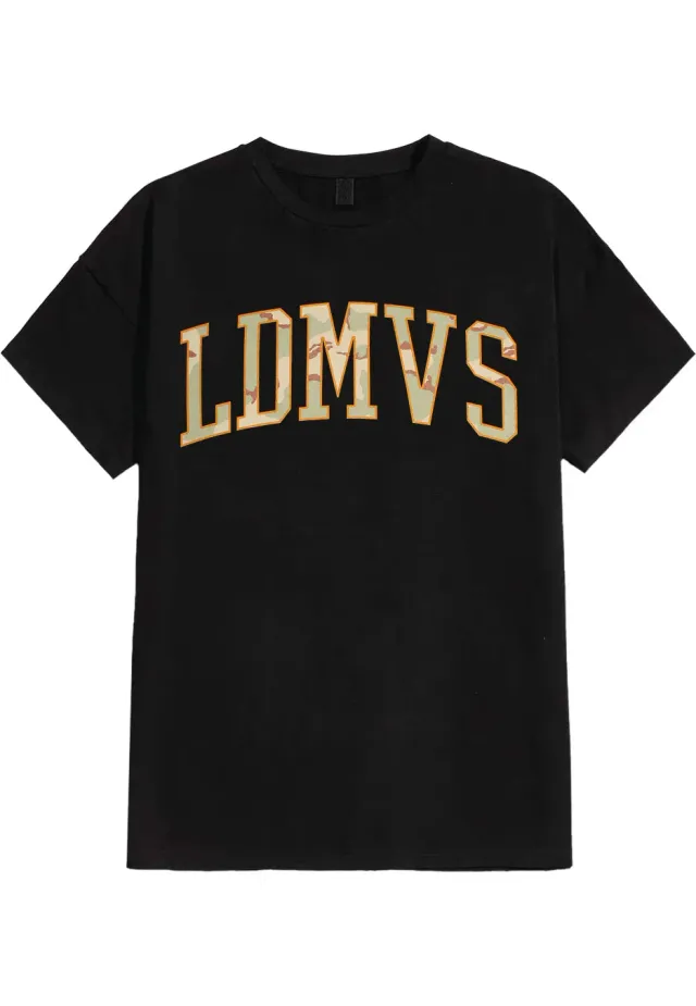 Impericon Camo College T-Shirt schwarz Unisex