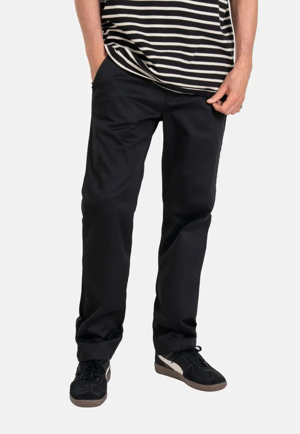Impericon Metro Flex Chino Deep Black Regular Fit