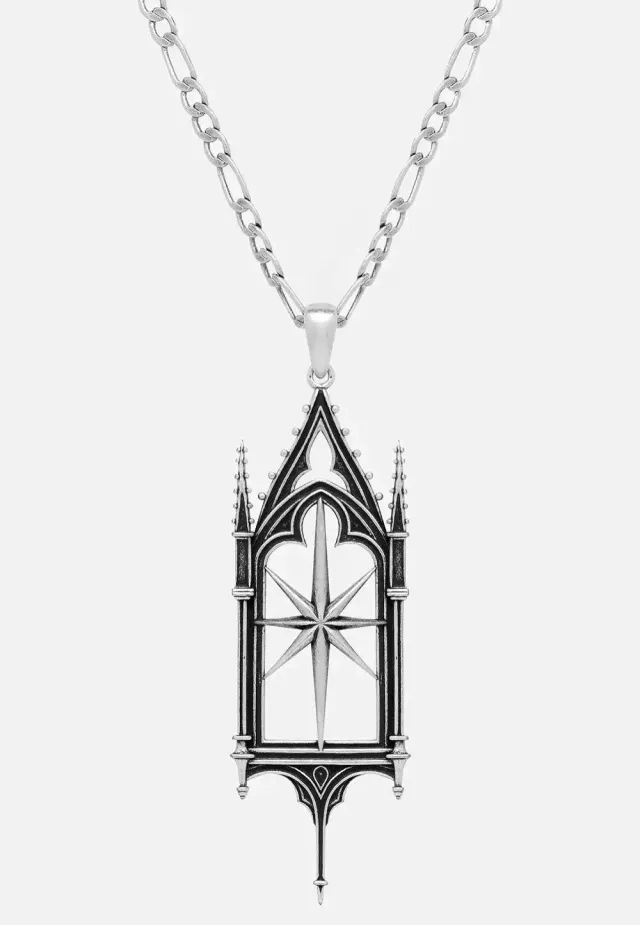 Impericon Sanctum Star Silver Kette Gothic Neuheit