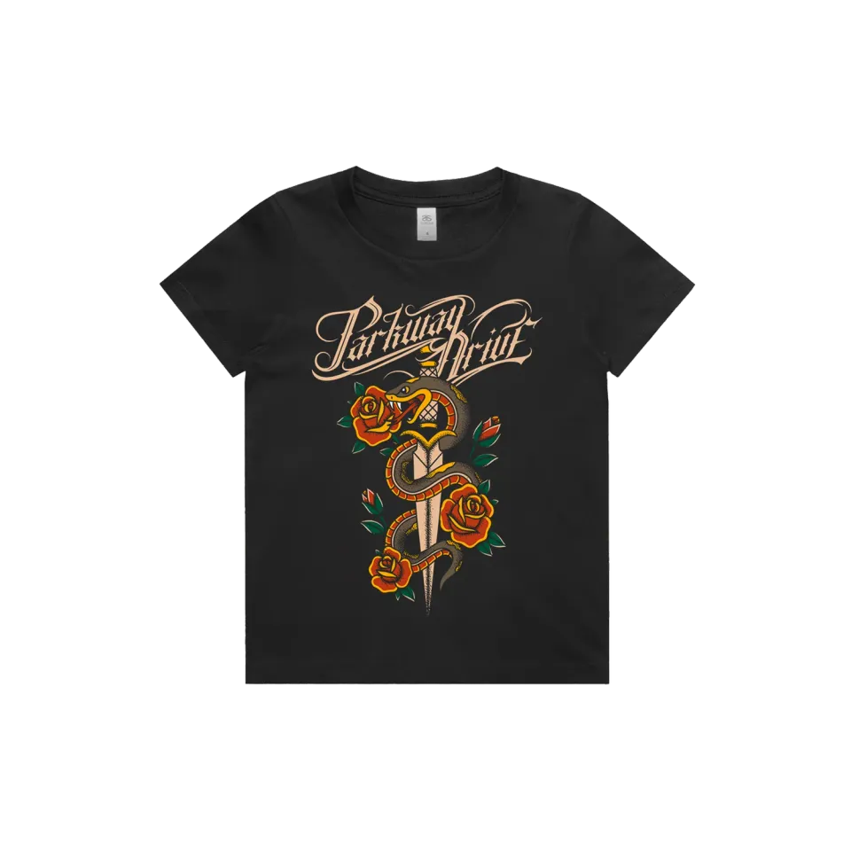Parkway Drive Snake & Dagger Kids T-Shirt schwarz
