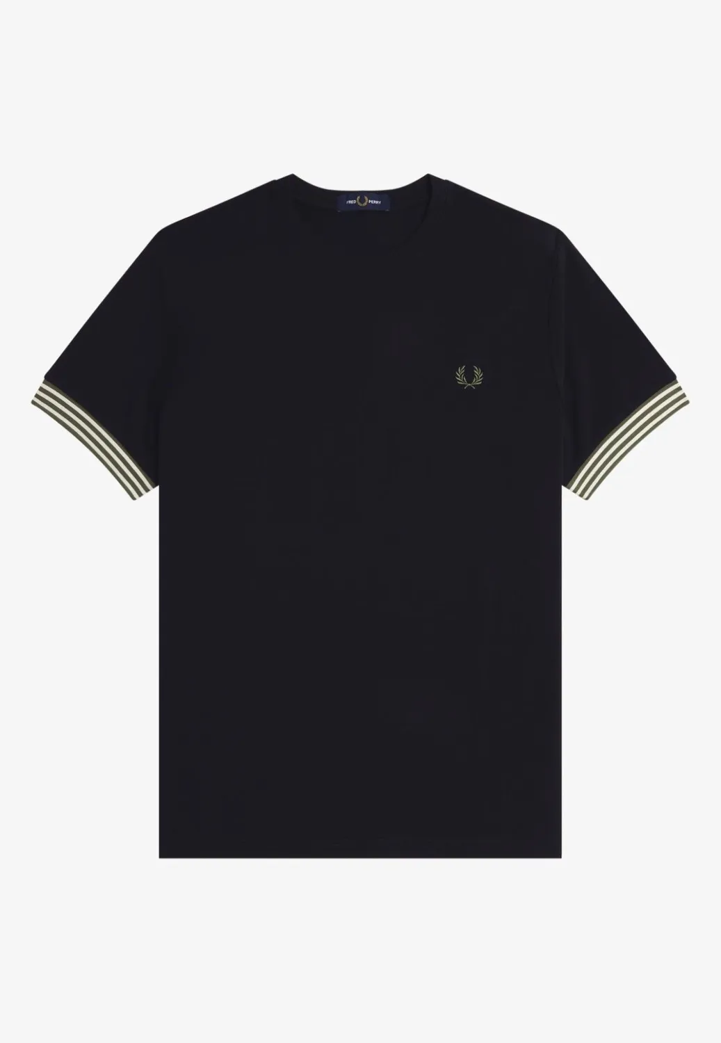 Impericon Striped Cuff T-Black T-Shirt schwarz kurzarm