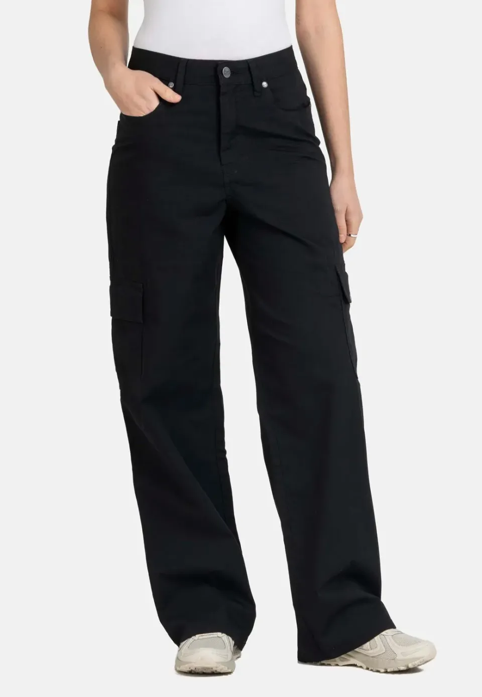 Impericon Mia Cargo Deep Black Hose Schwarz
