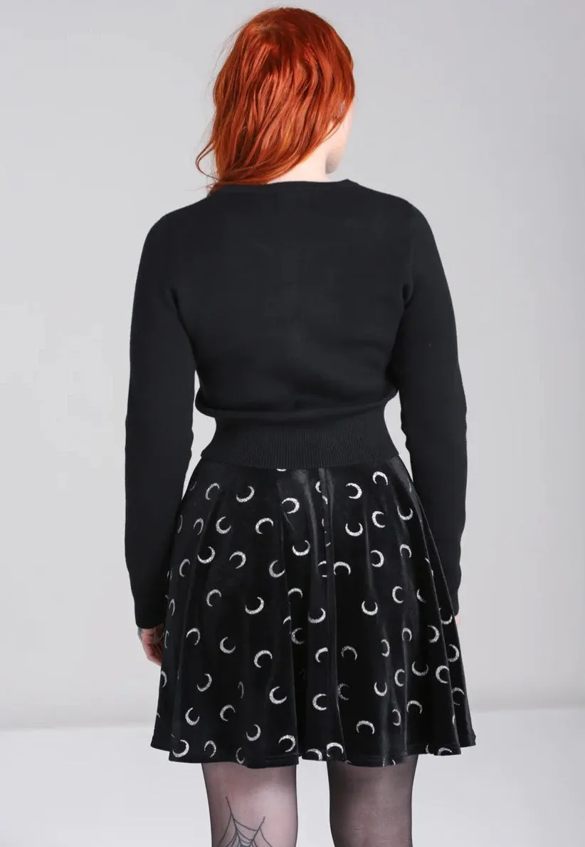 Impericon Solaris Black Cardigan schwarz Gothic Strick