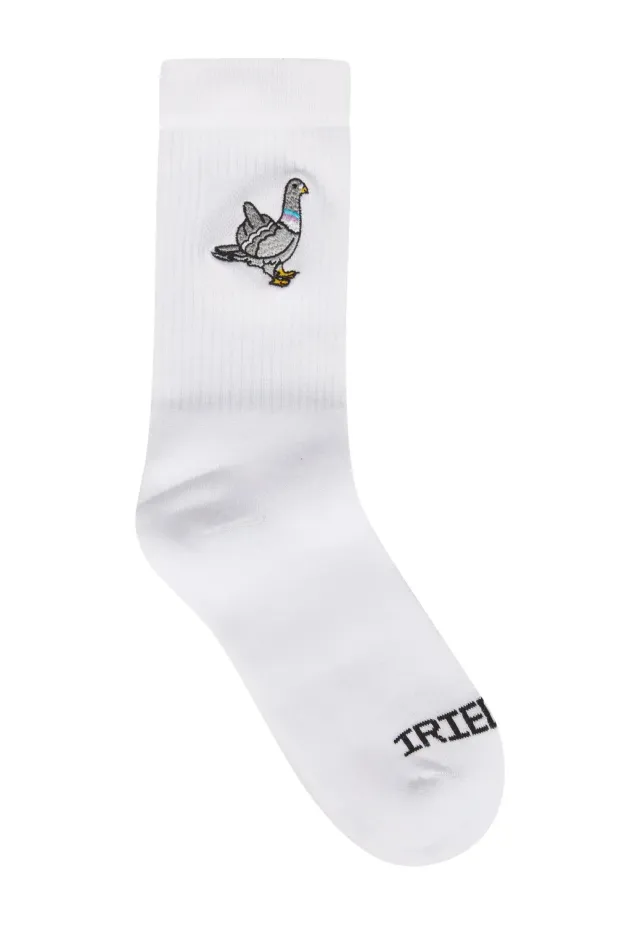 Impericon Pigeon Finger White Socken Weiß vegan