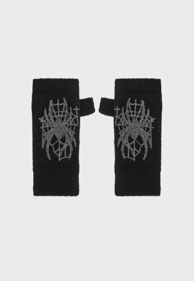 Impericon Spiderella Handschuhe Multi Jacquard