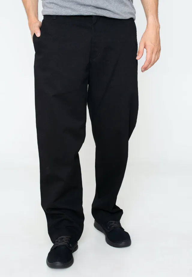 Impericon Calder Rinsed Black Hose Relaxed Fit Baumwolle