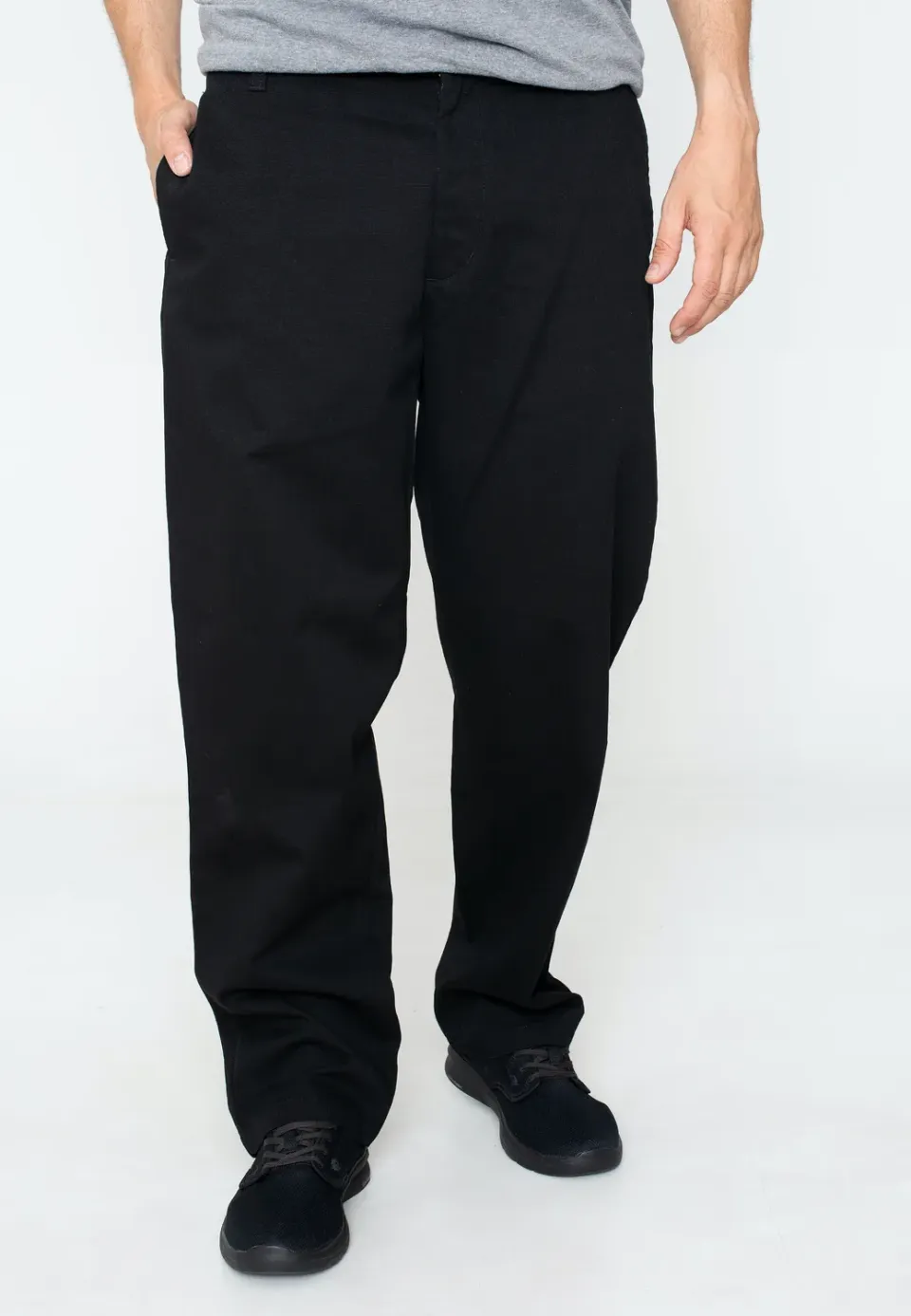 Impericon Calder Rinsed Black Hose Relaxed Fit Baumwolle