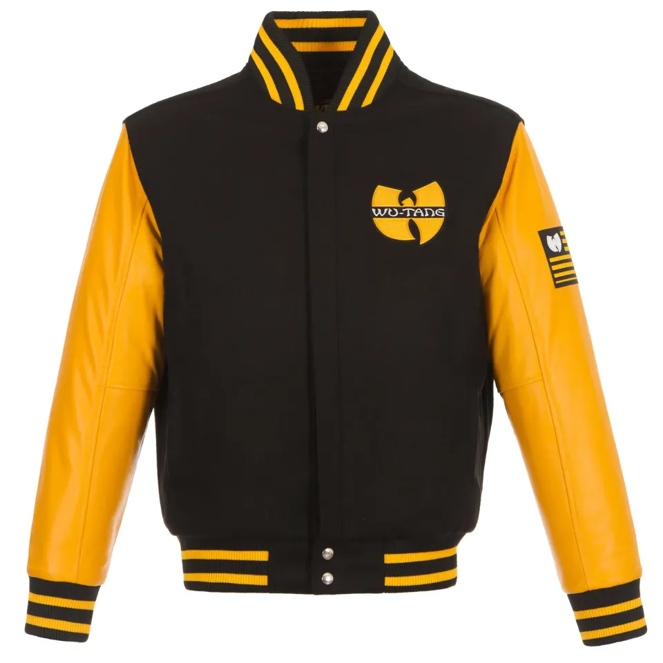 Wu-Tang Varsity Wu Classic Jacke Wolle Napa-Leder