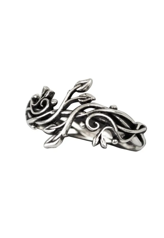 Impericon Leaves ll Silver Ring silber Gothic