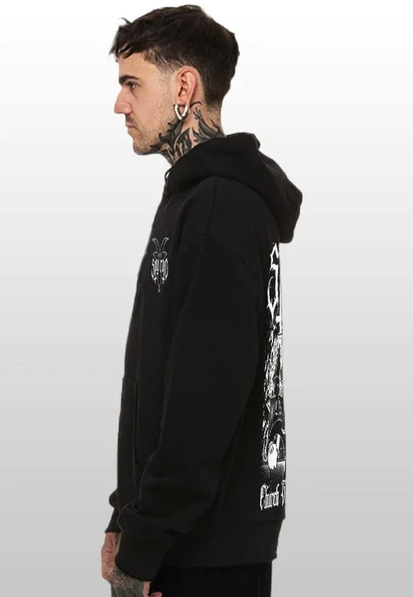 Church Burner Crew Black Hoodie schwarz Unisex