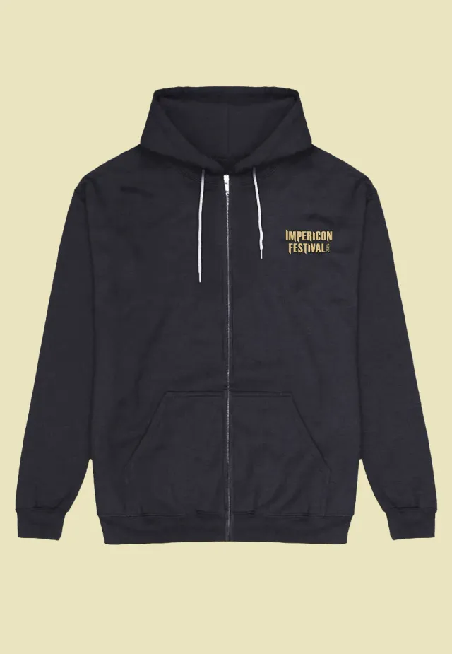 Impericon Pocket Logo Lion 2025 Zipper Gr. S schwarz