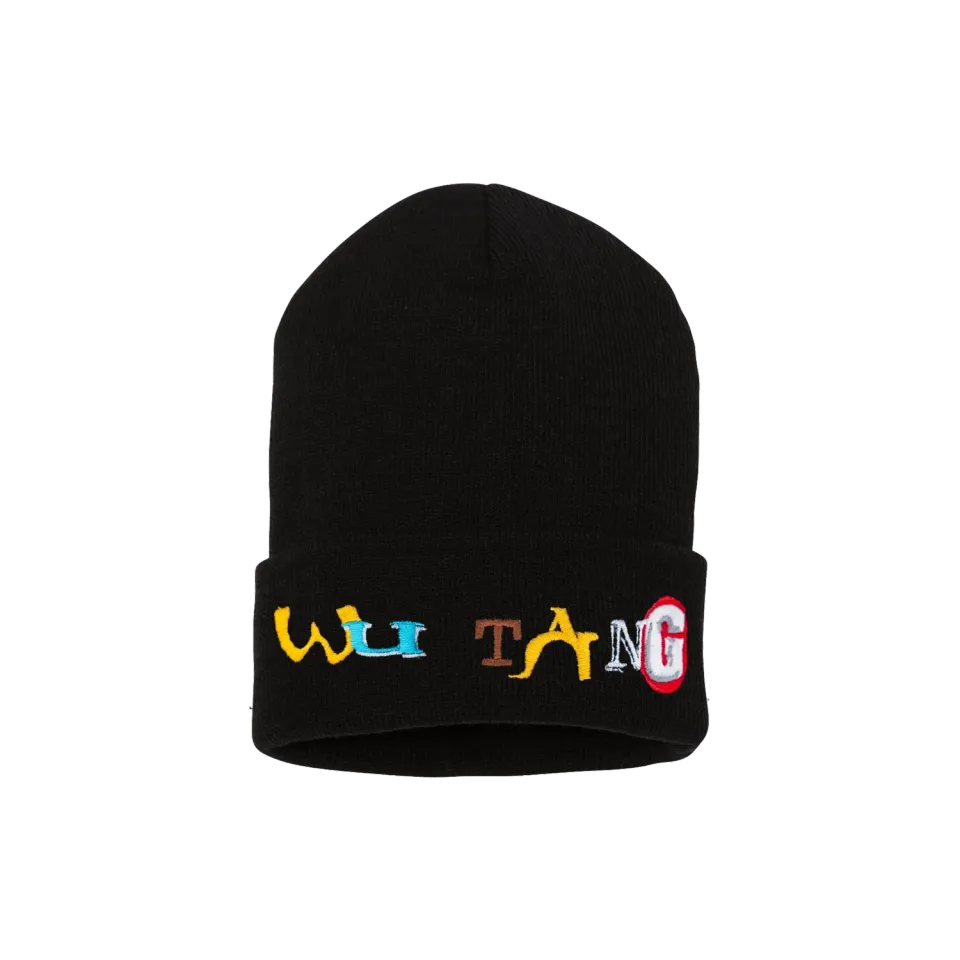 Wu-Tang Retro Colorblock Beanie Mütze Stickbunt