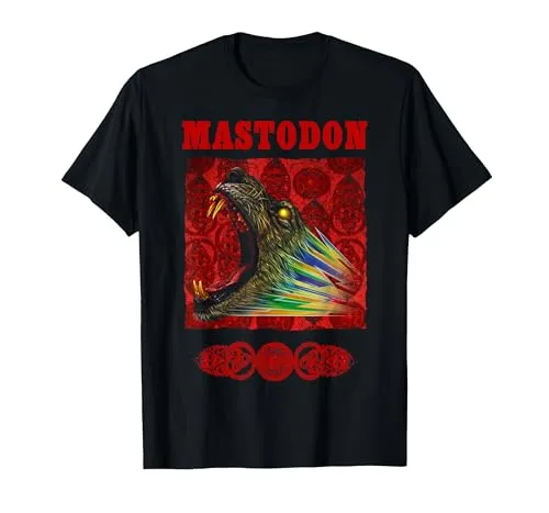 Mastodon Rainbow Lion T-Shirt Herren schwarz L