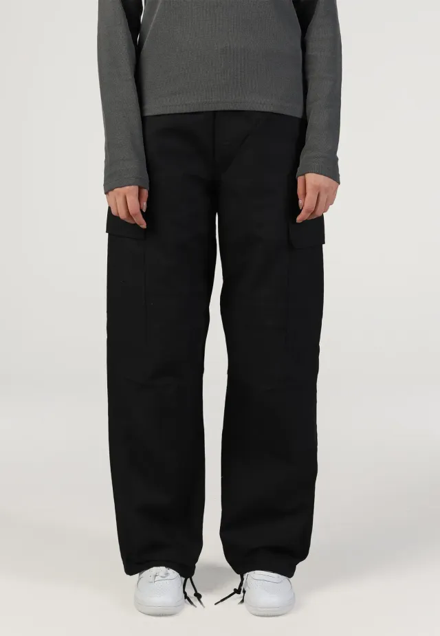 Impericon Brandon Cargo Rinsed Black Hose Damen