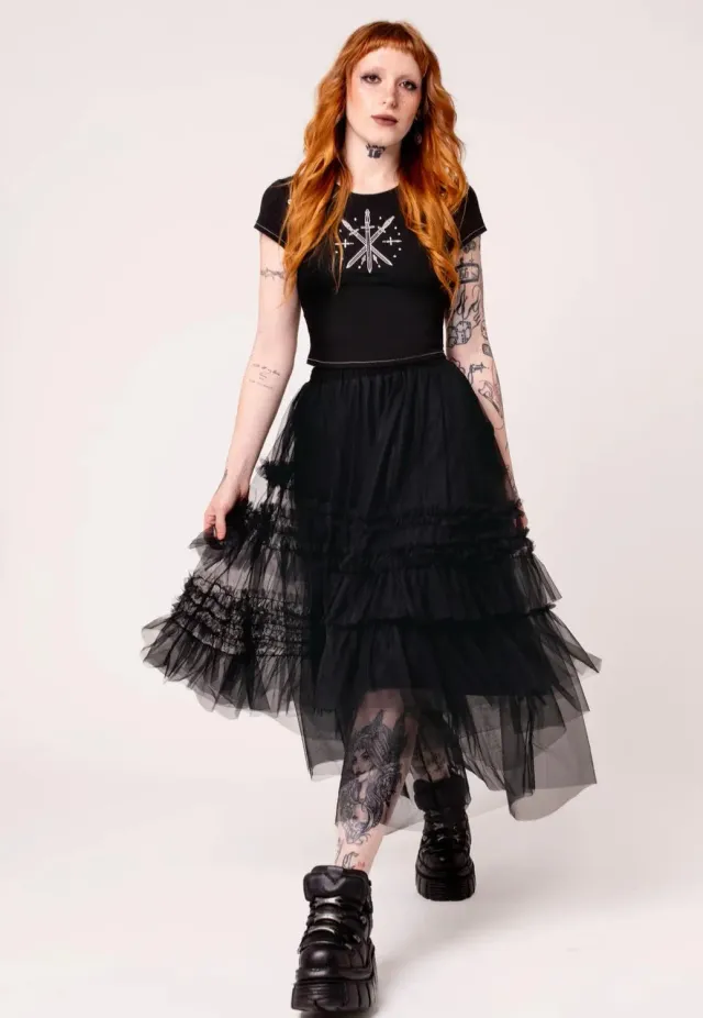 Impericon Prudence Black Rock Damen schwarz Viskose