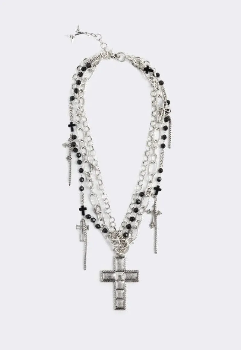 Impericon Requiem Layered Silver Kette Gothic