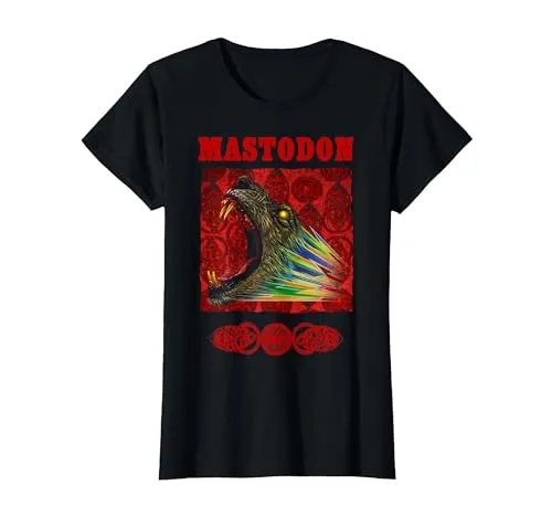 Mastodon Rainbow Lion T-Shirt Bunt