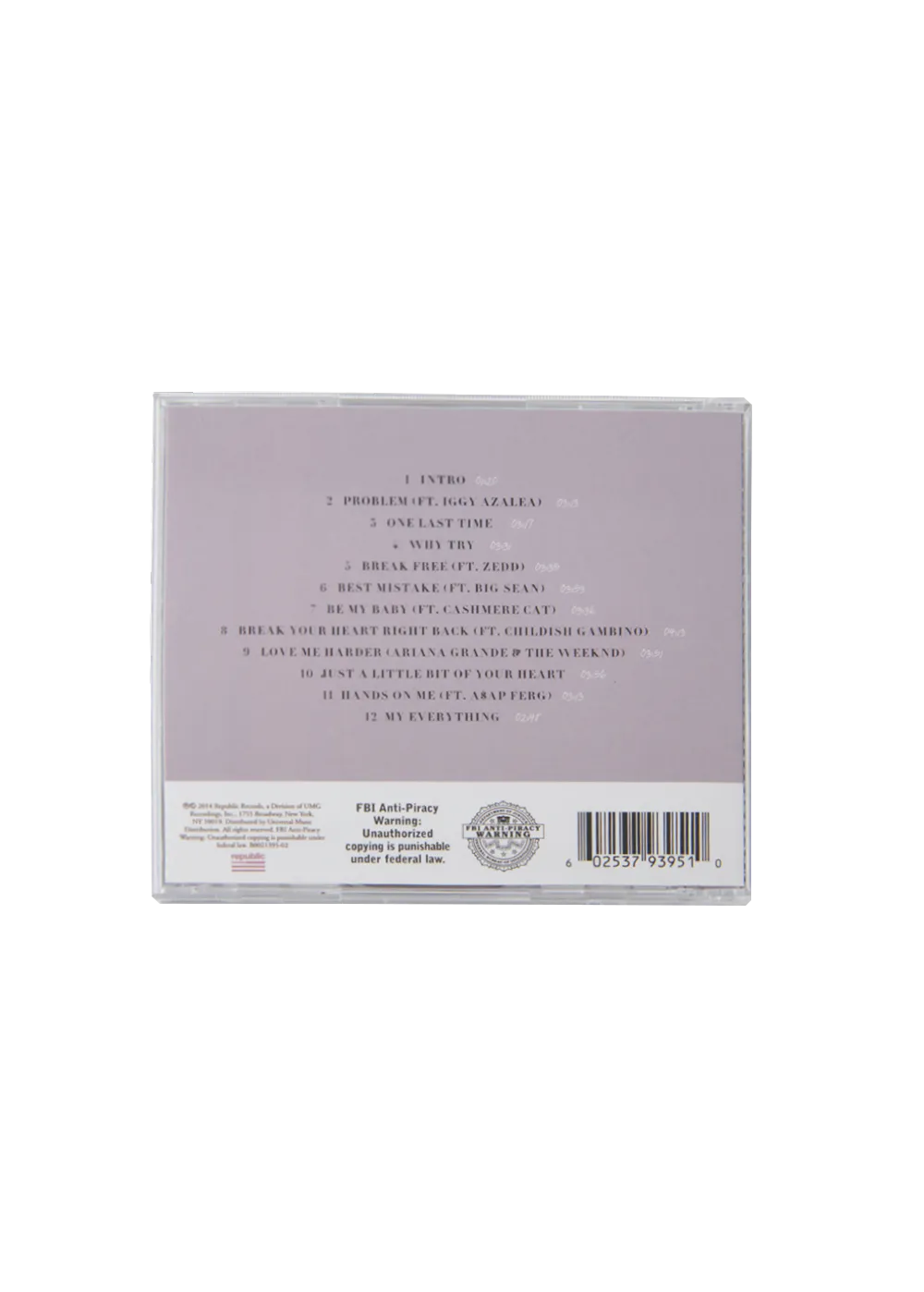 Ariana Grande My Everything CD Album 12 Songs