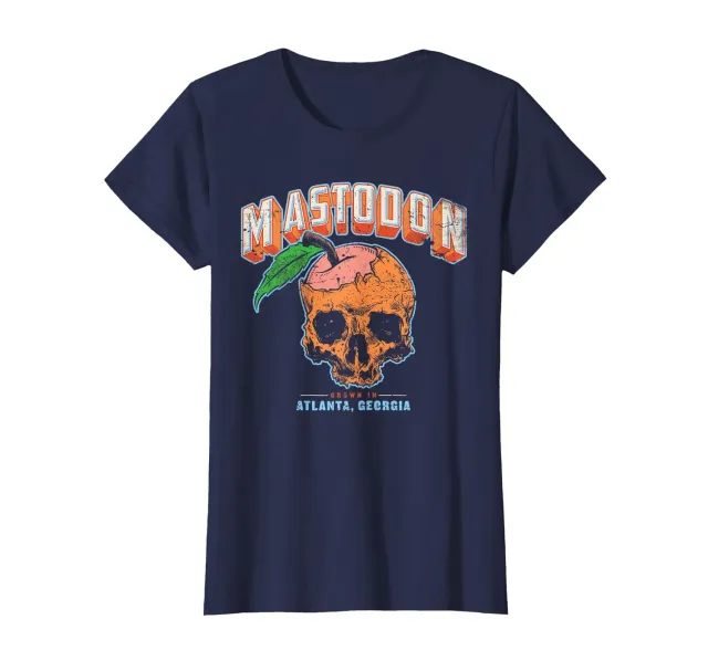 Mastodon Peach Skull T-Shirt Schwarz