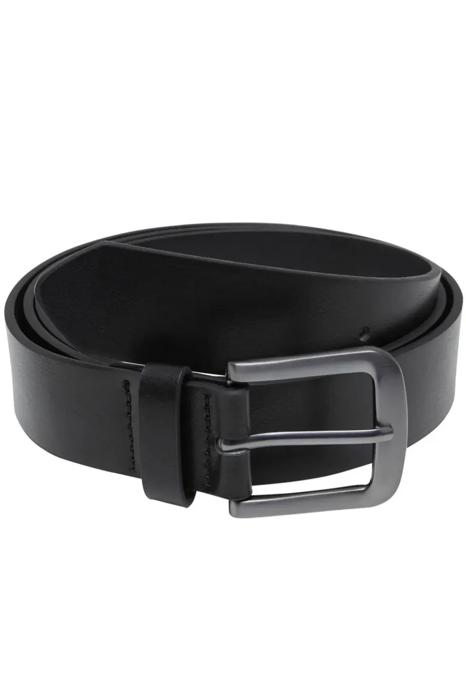 Impericon Easy Synthetic Leather Gürtel Schwarz Silber