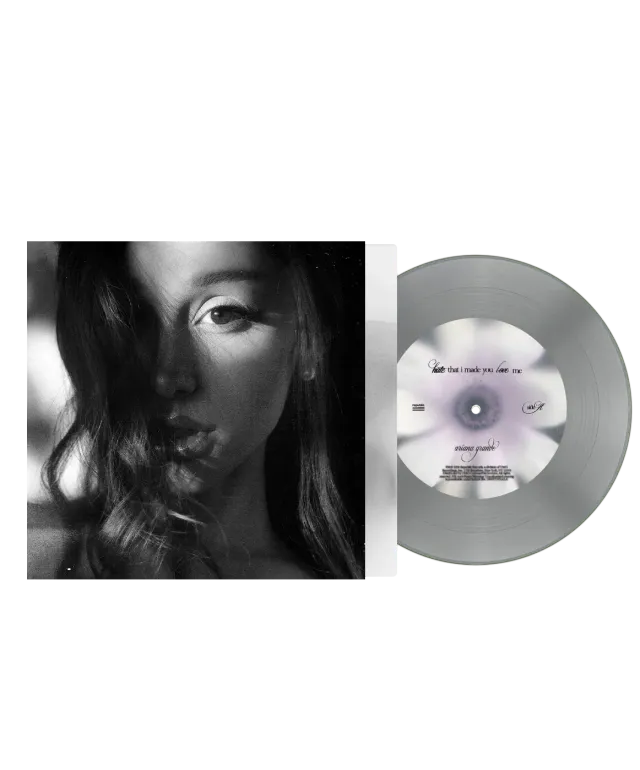 Ariana Grande hate that i made you love me Vinyl fluffy tail gray 7" Single
