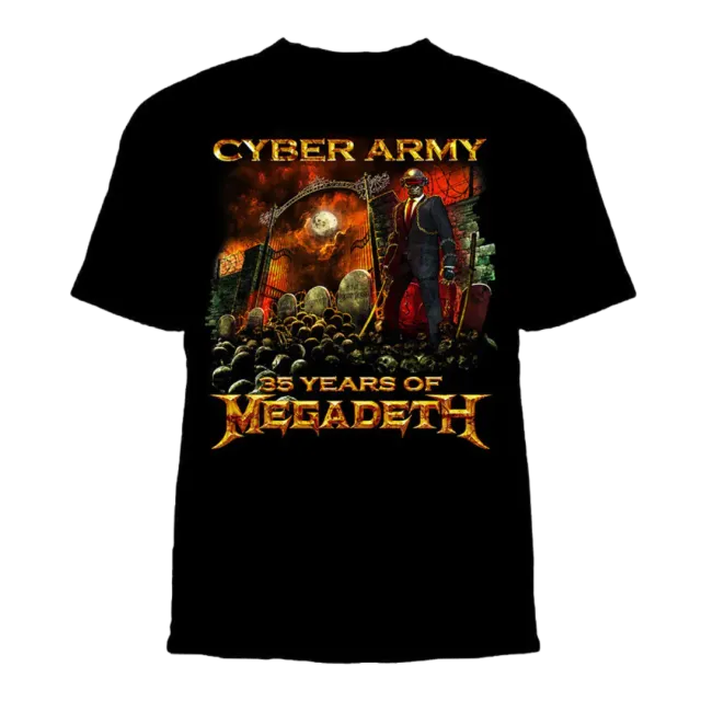 Megadeth Cyber Army 2018 T-Shirt Gildan Ultra Cotton