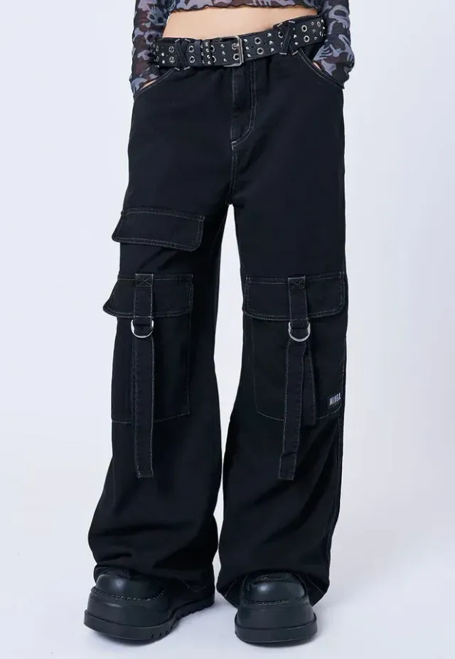 Impericon Tyra Black Utility Pockets Hose schwarz