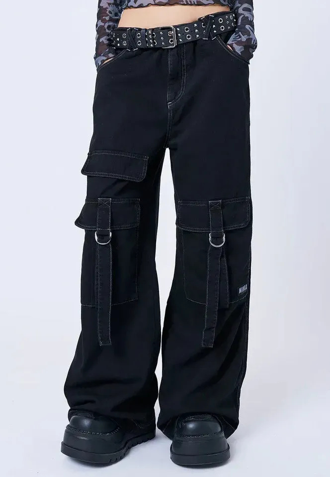 Impericon Tyra Black Utility Pockets Hose schwarz