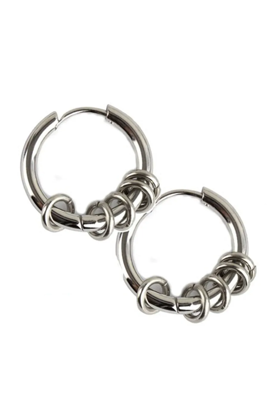 Impericon Rings Hoop Silver Ohrringe silber