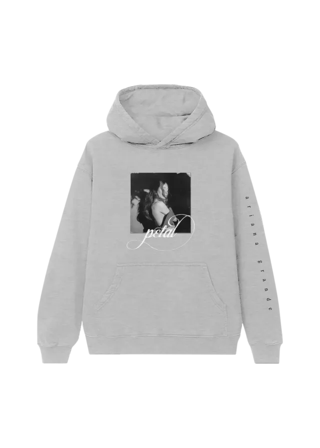 Ariana Grande Petal Hoodie Grau Puff-Print S-3XL