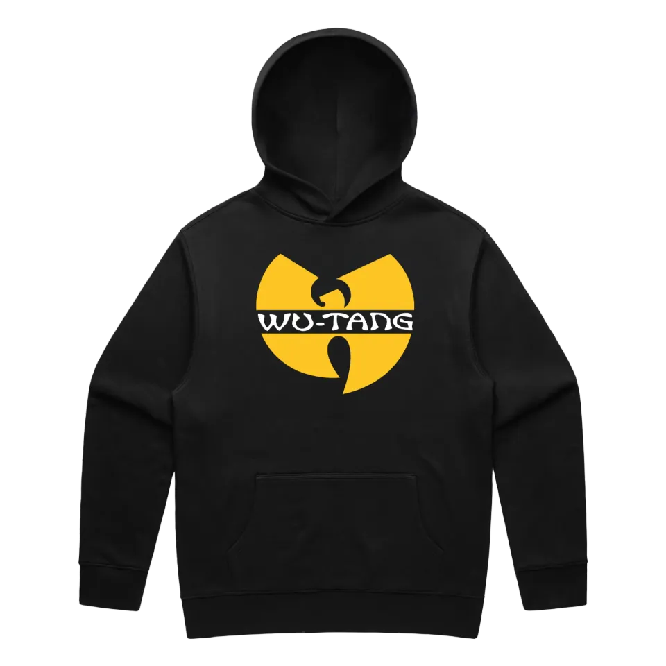 Wu-Tang Classic Wu Hoodie Schwarz-Gelb Fan-Hoodie