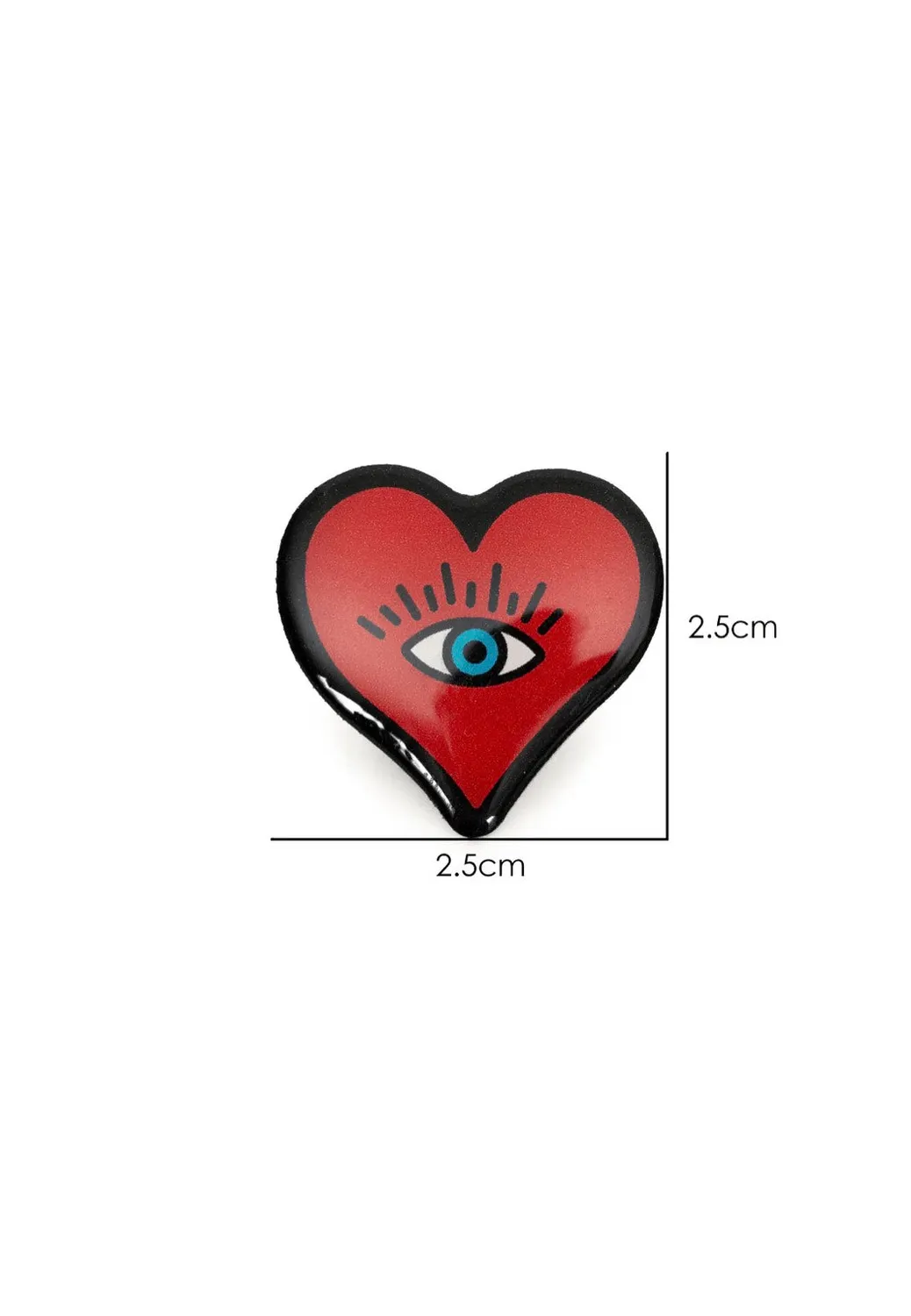 Impericon Heart Multi Pin Onesize rot Emaille