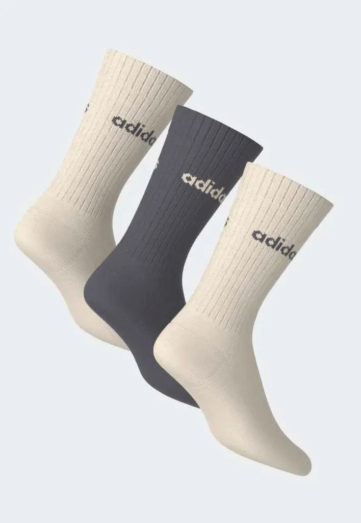 Impericon Linear Crew Socken 3er-Pack Wonder White Jacquard