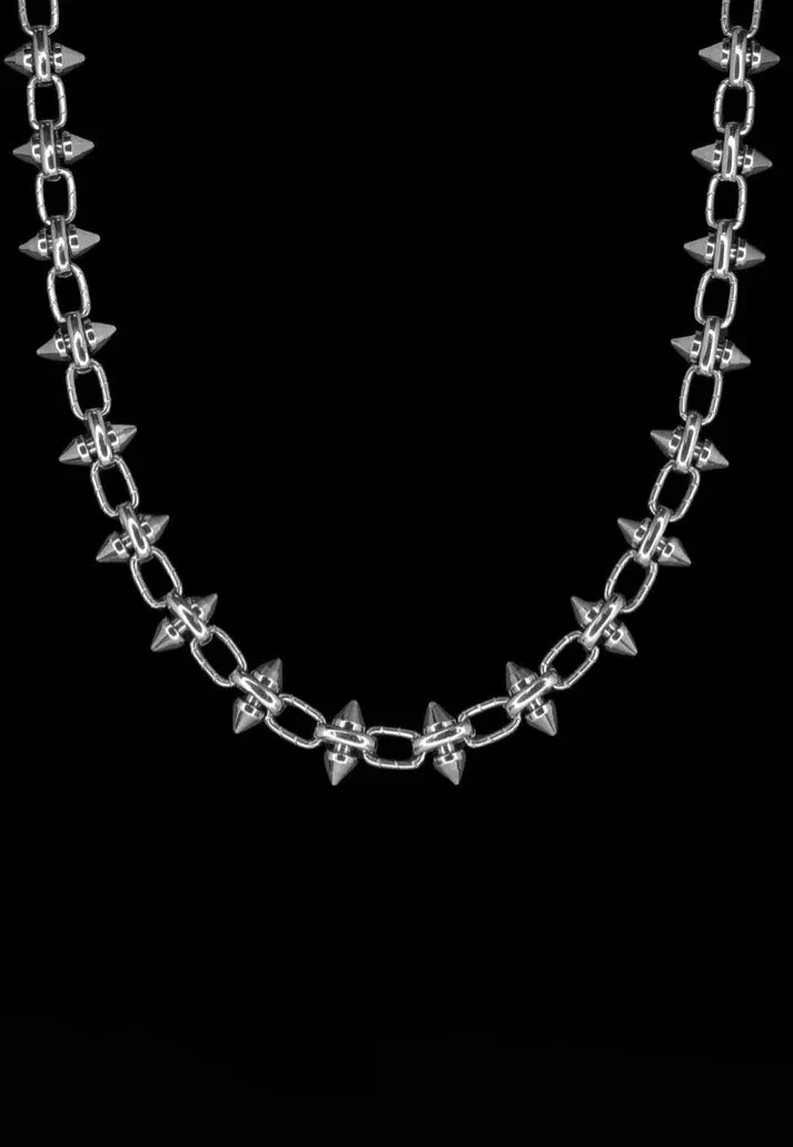 Impericon Double Spike Silver Kette Onesize Metall