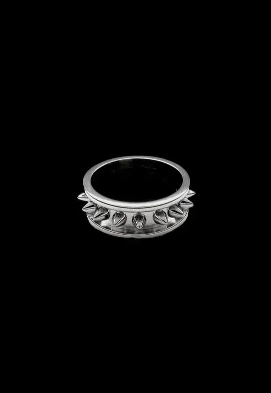 Impericon Spike Silver Ring silber Gothic 18 mm