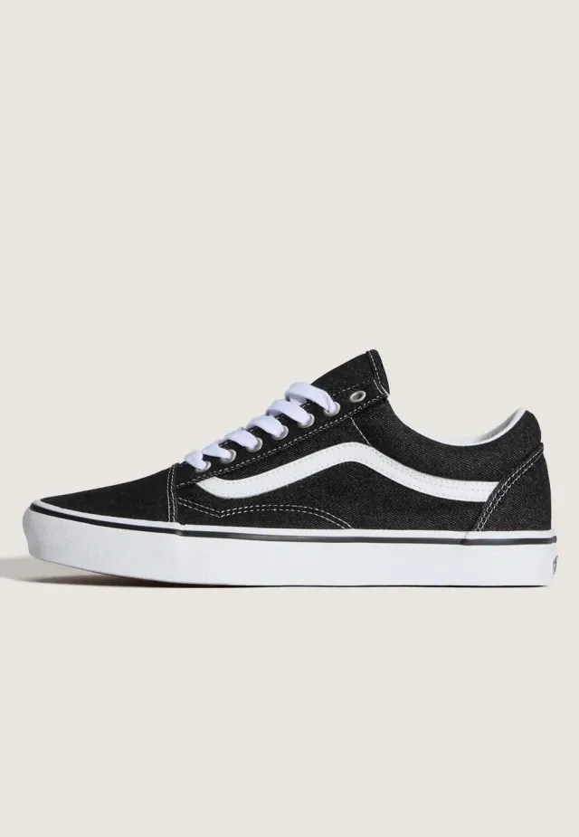 Impericon Old Skool Denim Black True White Schuhe Canvas