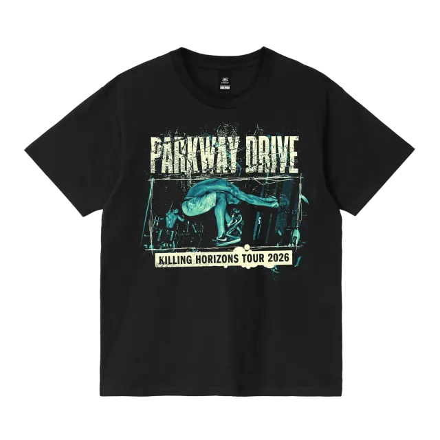 Parkway Drive Killing Horizons 2026 Tour T-Shirt Schwarz