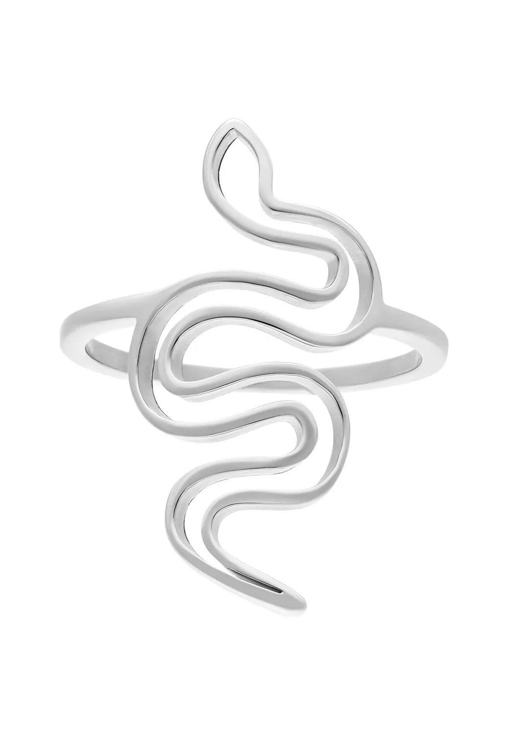 Impericon Snake Ring silber 17-21 mm