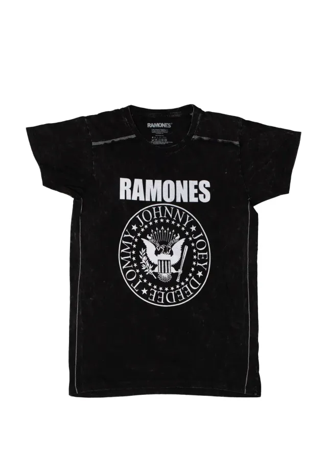 Impericon Presidential Seal Snow Wash T-Shirt schwarz